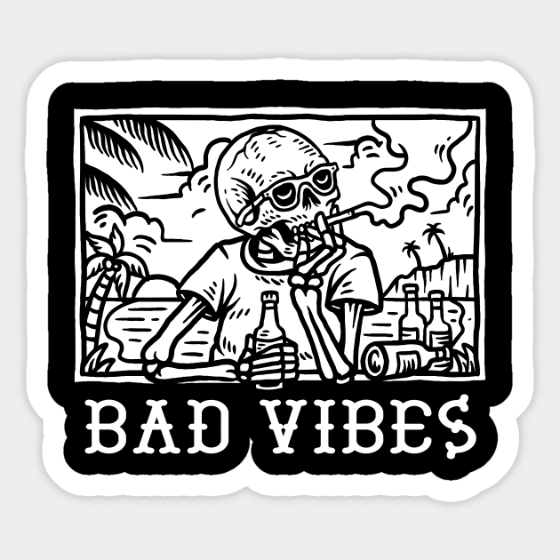 Bad Vibes Sticker by TerpeneTom